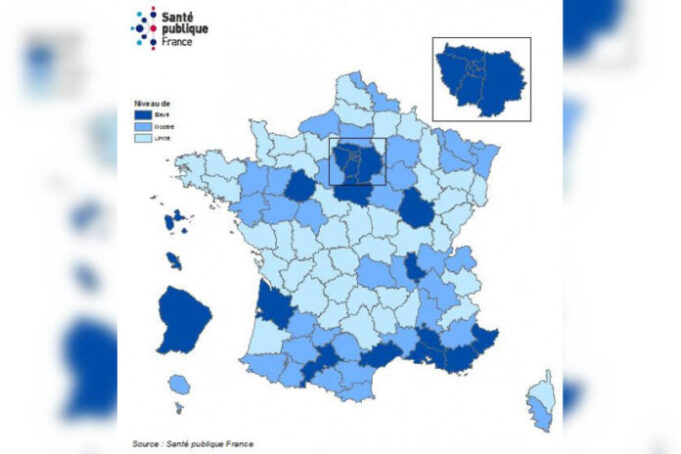 COVID- 19 : 28 départements en alerte