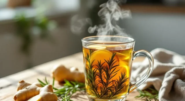 Grippe : la tisane miracle à base de romarin et gingembre