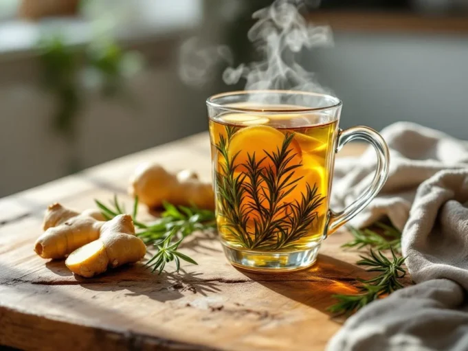 Grippe : la tisane miracle à base de romarin et gingembre