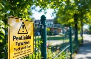 1,7 Million d’Enfants exposés aux Pesticides près de leur École