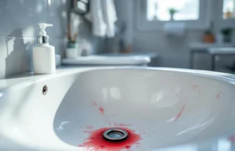 Saignements dans le lavabo : le signe d’un problème bucco-dentaire caché