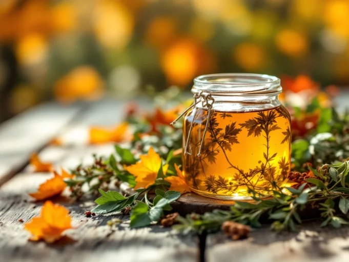Découvrez l’élixir d’automne : l’oxymel aux herbes revitalisant et délicieux